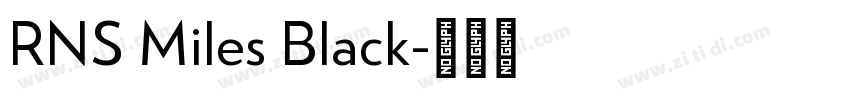 RNS Miles Black字体转换